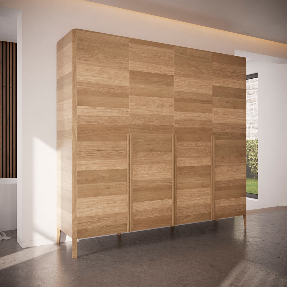 Шкаф RIVI Shape 4х дверный (цвет - дуб натуральный) 232,4x60x220